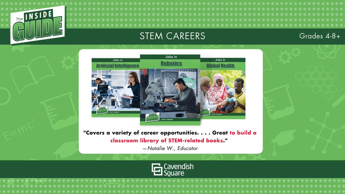 📗 NEW SCIENCE and TECHNOLOGY books! 📗 👩‍🔬 THE INSIDE GUIDE: STEM CAREERS 👨‍🔬 Gain insight into the real-life applications of various trending STEM careers, from Robotics to Genetic Engineering, and many more! Learn more: conta.cc/442vuuY=