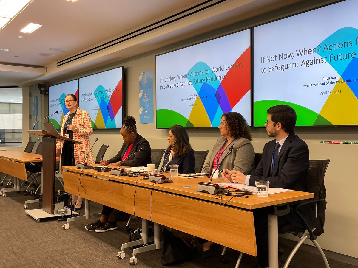 Today's #WBGMeetings Civil Society Policy Forum session 'If Not Now, When? 2024 Actions for World Leaders to Safeguard Against Future Pandemics' @PandemicAction's @creynoldsdc moderated a discussion with @GlobalHealthOrg @WACIHealth @Pandemic_Fund, and more.
