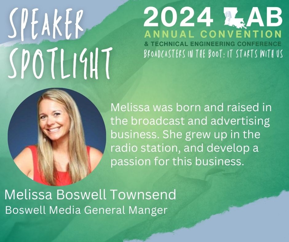 💡Speaker Spotlight In this Small Market Radio Session, Melissa Townsend will discuss Radio Stations with News Websites. View all LAB Convention speakers, agenda and session descriptions here: shorturl.at/vwZ69