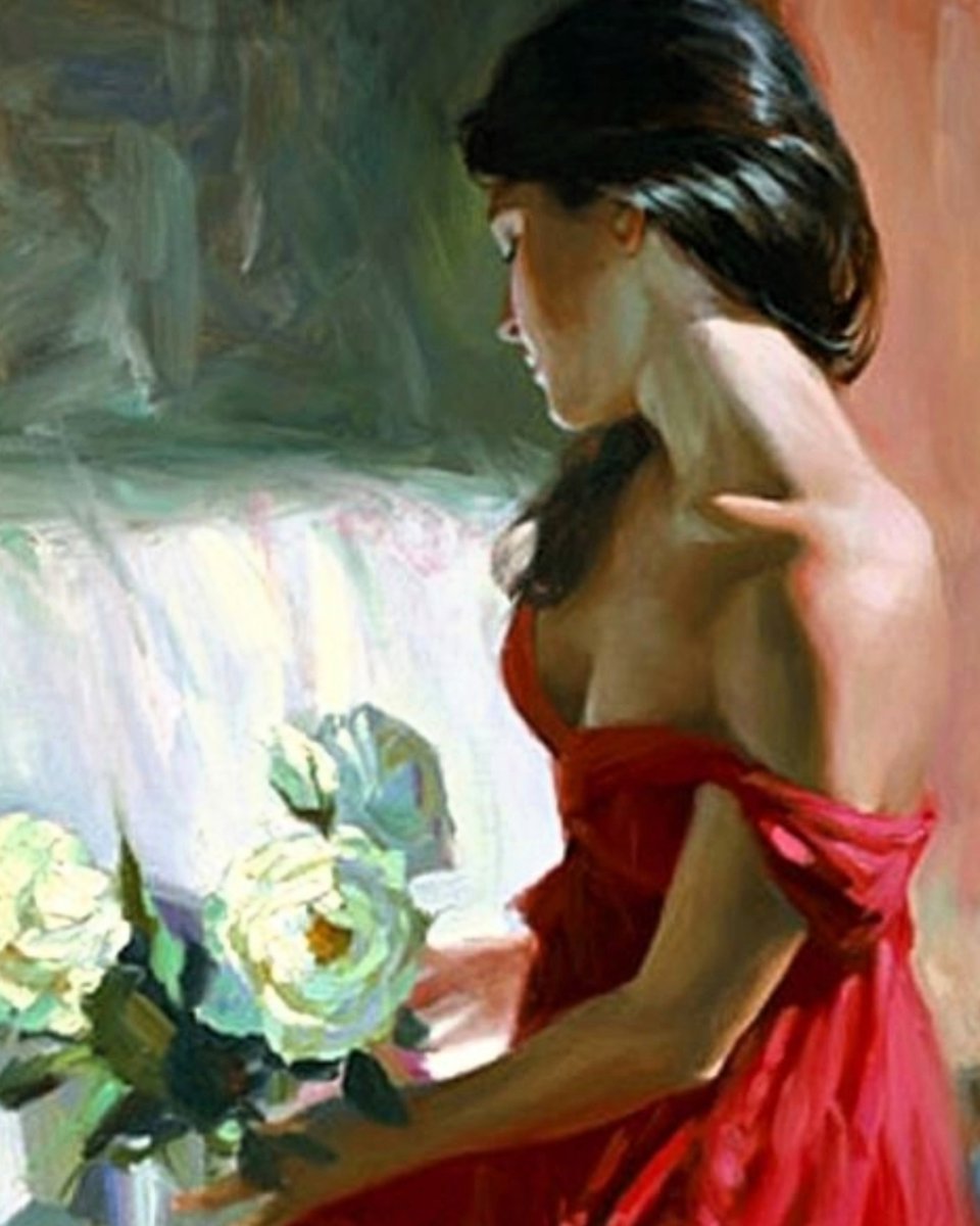 🌹💜🌹
'Unrequited love is the greatest of heartaches, for it is a love that feeds on hope and dies of disillusionment.' 
- - - -  Albert Einstein. 🪶💜

Vladimir Volegov. (1957)🖌️🌹
Russian Painter. Figurative, Romanticism