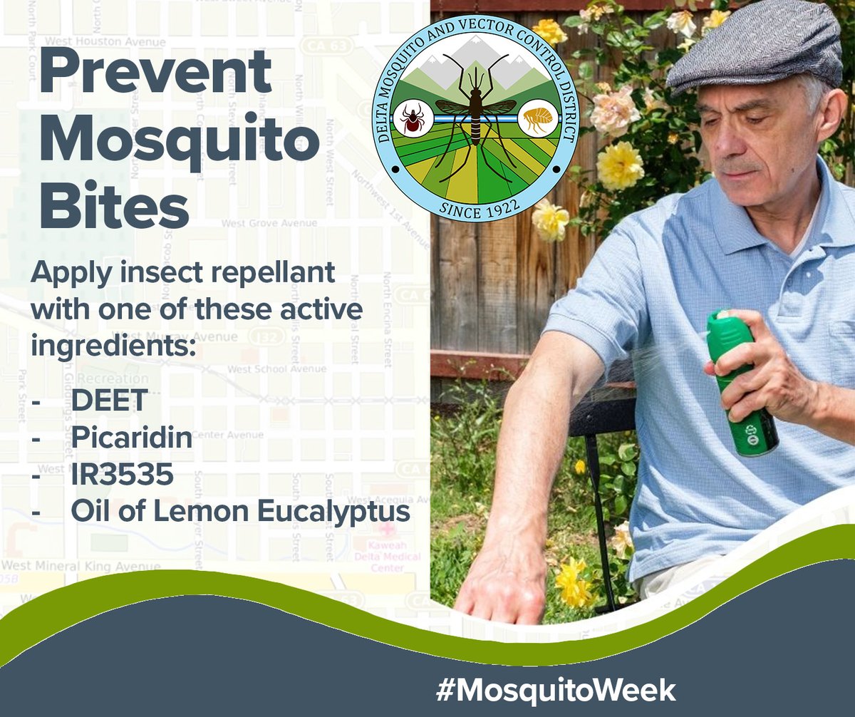 Insect #repellent keeps mosquitoes away by blocking their ability to find and bite you.  
Make sure you use an EPA-registered insect repellent and apply it after putting on sunscreen.
#FightTheBite
 #MosquitoWeek
