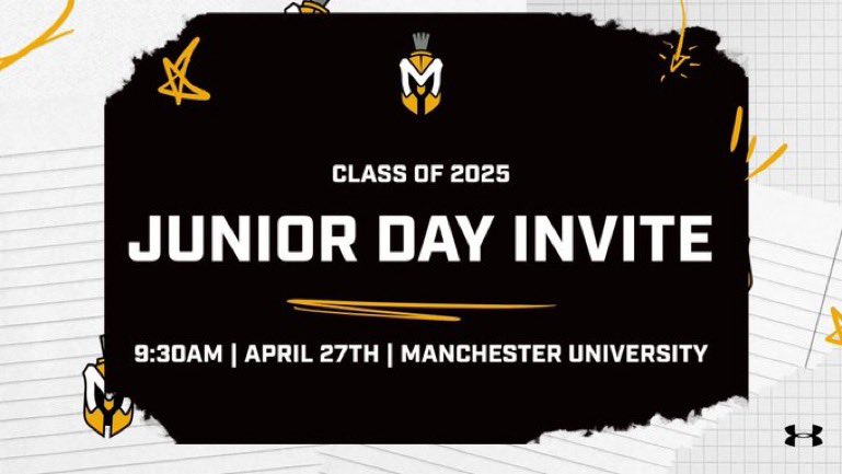 Looking forward to attending Manchester University’s junior day April 27th! Thank you @CoachStone_MU for the invite! @FootballBoone @PrepRedzoneIN @IndyWeOutHere @IndianaPreps @HeatCheckGroup @RecruitIndiana