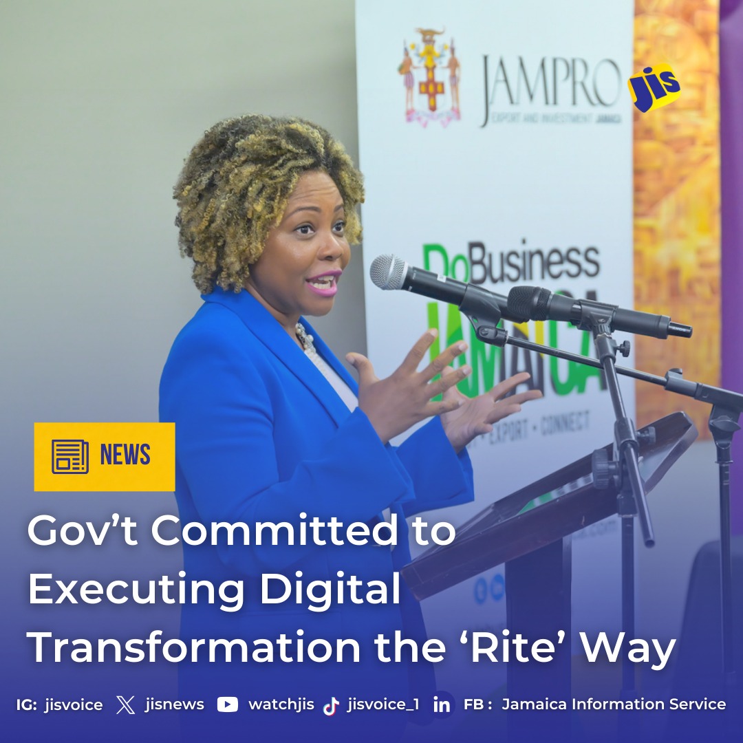 Minister without Portfolio in the Office of the Prime Minister with Responsibility for Skills and Digital Transformation, Senator Dr. the Hon. Dana Morris Dixon, says the Government is committed to executing digital transformation the “RITE” way.  RITE is an acronym for Respect,