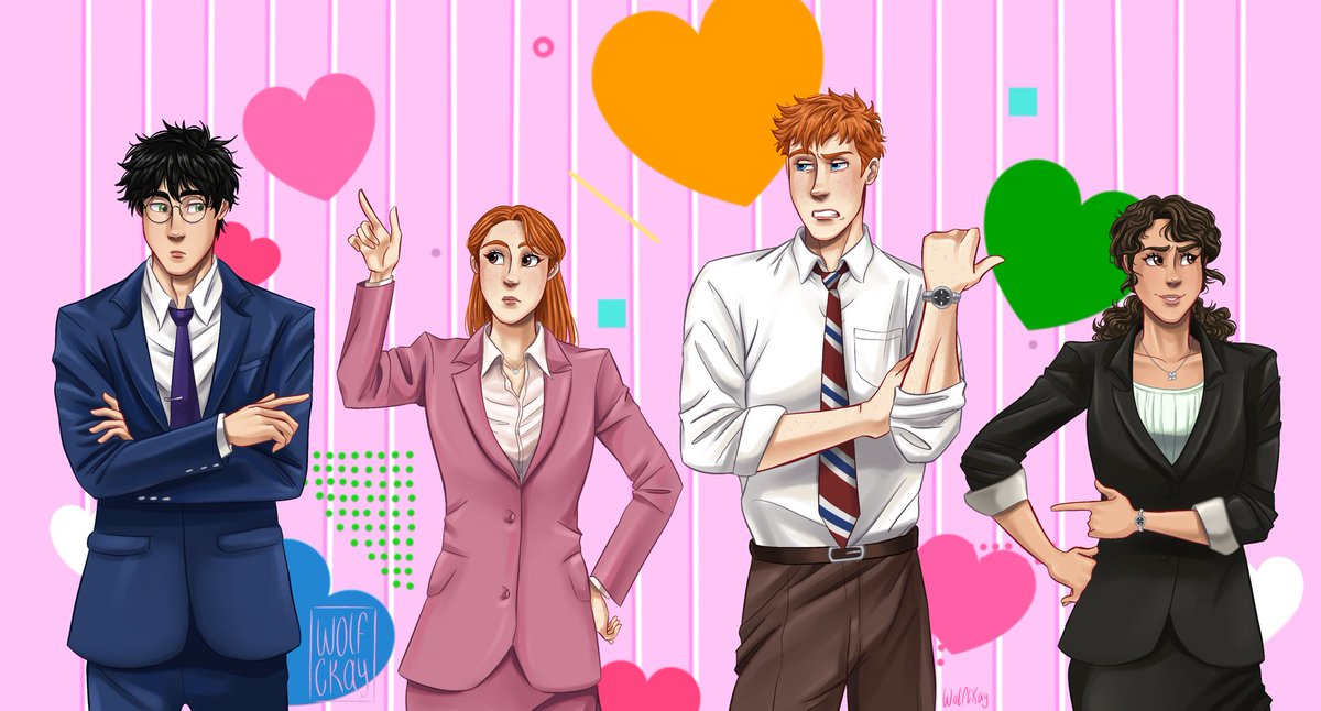 Hp x Wotakoi… even if it only makes sense to me 🤷‍♀️
#HarryPotter #wotakoi #hinny #romione