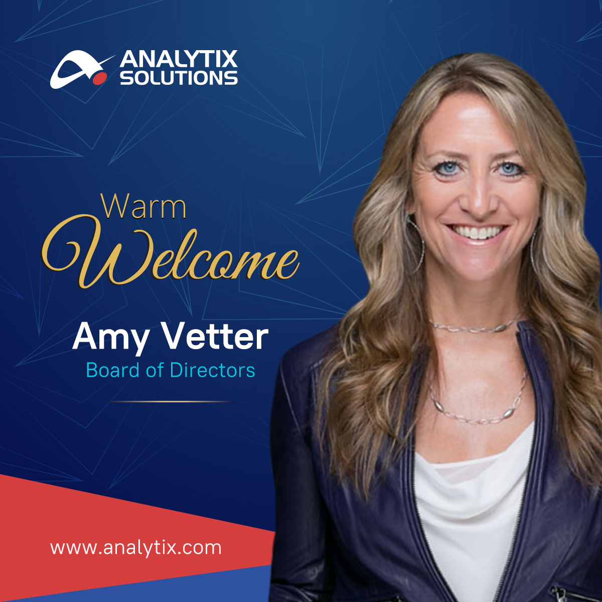 🚀 Exciting Analytix News! 🚀

We're thrilled to announce that Amy Vetter has joined the Analytix Board of Directors.

Welcome to the Analytix family Amy!

#AnalytixSolutions #BoardofDirectors #LimitlessPossibilities #Finance #AccountingFirms #Bookeeping #Fintech #Worklifebalance