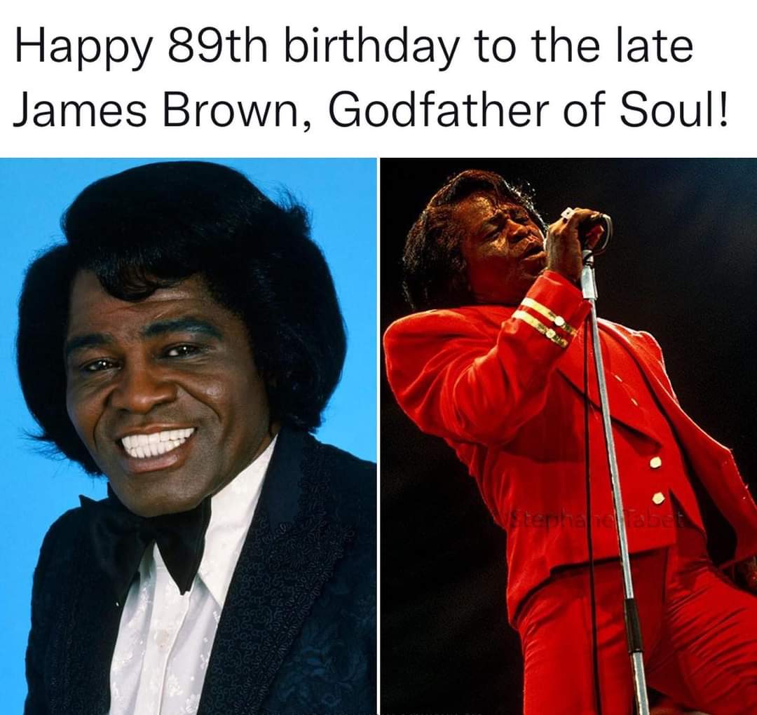 Celebrating James Brown today on what would have been his 89th Birthday! 🎵

@JamesBrown, undisputed 'Godfather of Soul,' was born on May 3, 1933.

He is known universally as 'The Godfather Of Soul' but he is also the undisputed 'King Of Funk' an @American