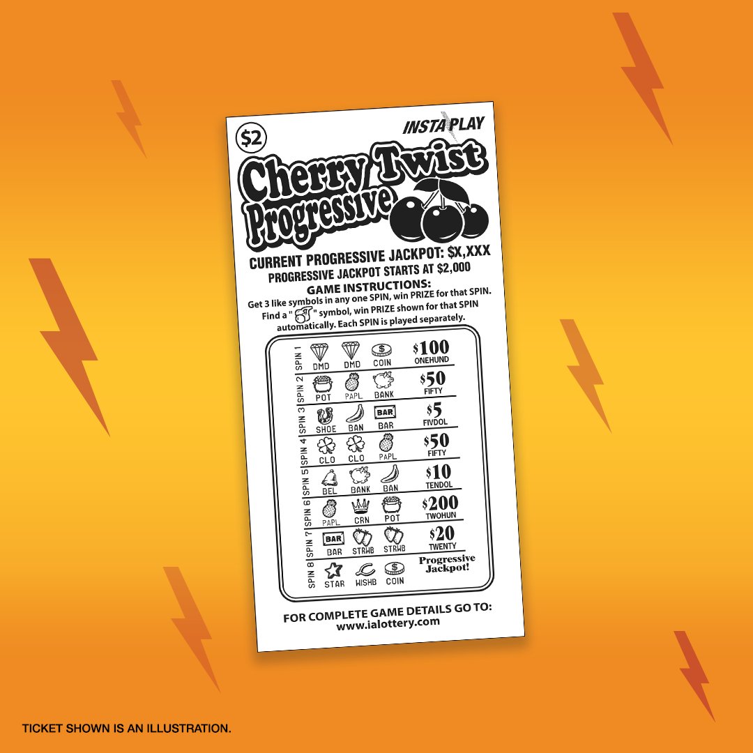ialottery's tweet photo. For the second consecutive day, an #InstaPlay jackpot was won on a ticket purchased at K &amp; M Korner, 1830 N. Raymond Road in #Dewar! A Cherry Twist Progressive ticket purchased today over the lunch hour won a jackpot of $6,952.10! #CheckYourTickets https://t.co/Ay8VLhRX1K