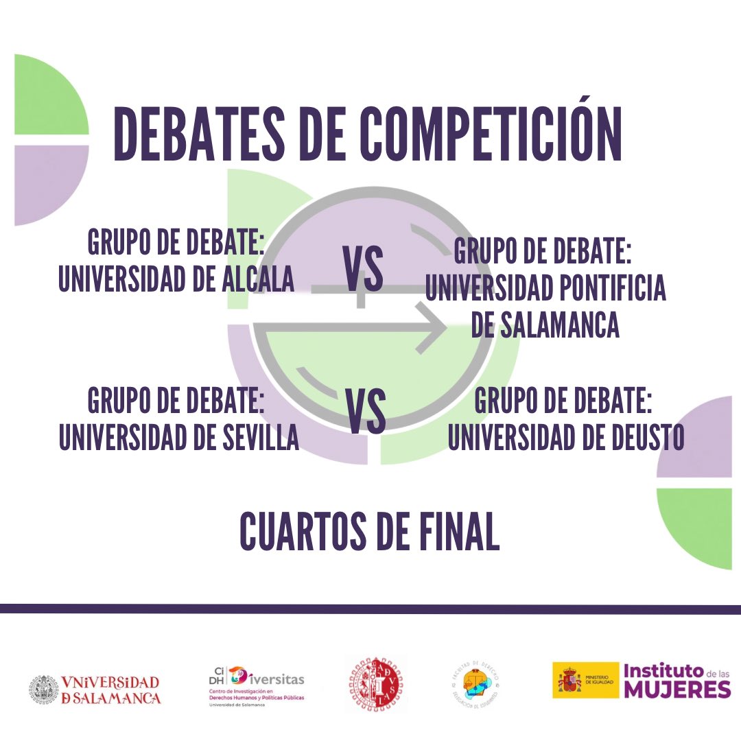 Segunda ronda de los Cuartos de final del VII Foto de Debate Estudiantil sobre Igualdad.