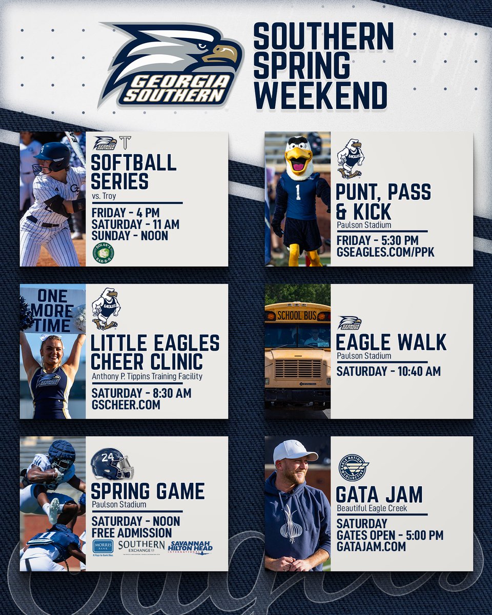 It’s going to be a great Southern Spring Weekend in Statesboro! #HailSouthern