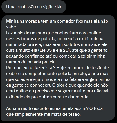 RECEBIDO NA DM - Sigilo.