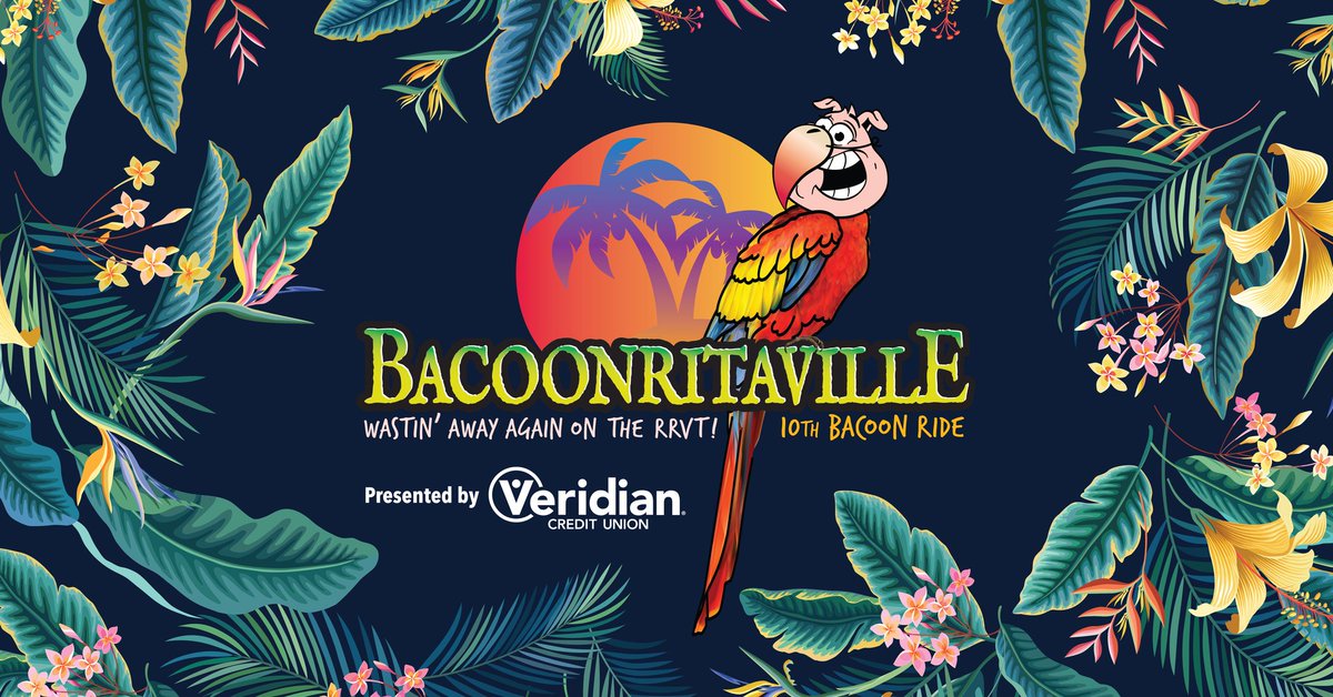 Now where's that dang shaker of salt? This year's BACooN RIDE is all about BACOONritaville! You'd better bring plenty of tiny umbrellas as you enjoy this laid back spin around the Raccoon River Valley Trail! 🦜 facebook.com/events/1753867… @IowaBicycle @BRBaconFest