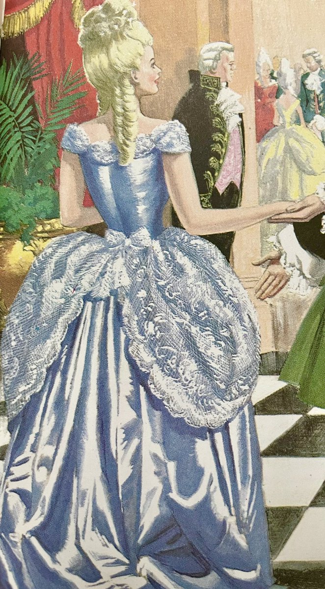 Artist Eric Winter was so good at depicting the look and feel of fine fabrics - silk and satin. It made such an impression on us young readers (Cinderella, 1964)