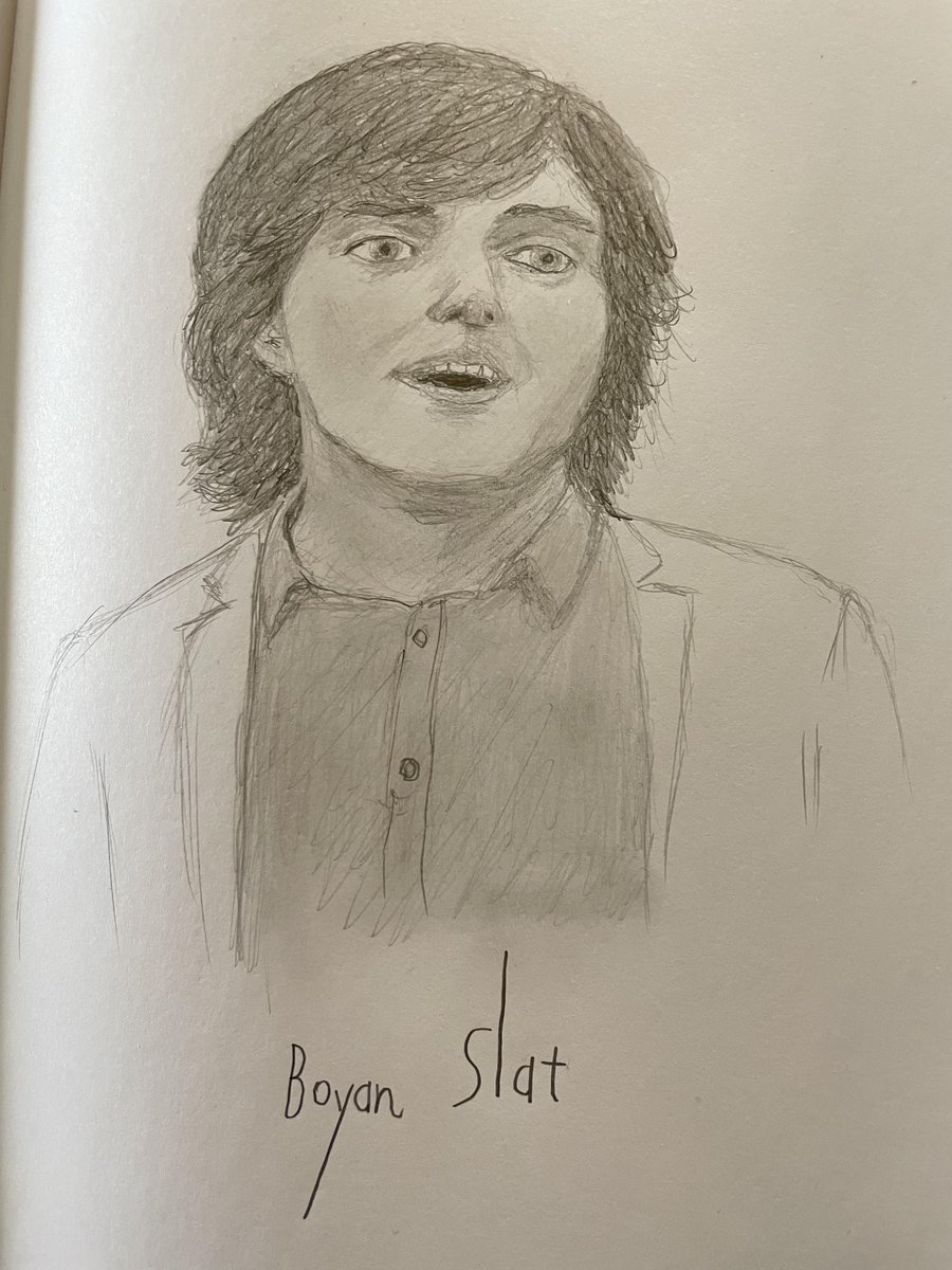 my sketch of Boyan Slat #sketch #boyanslat #oceancleanup #art