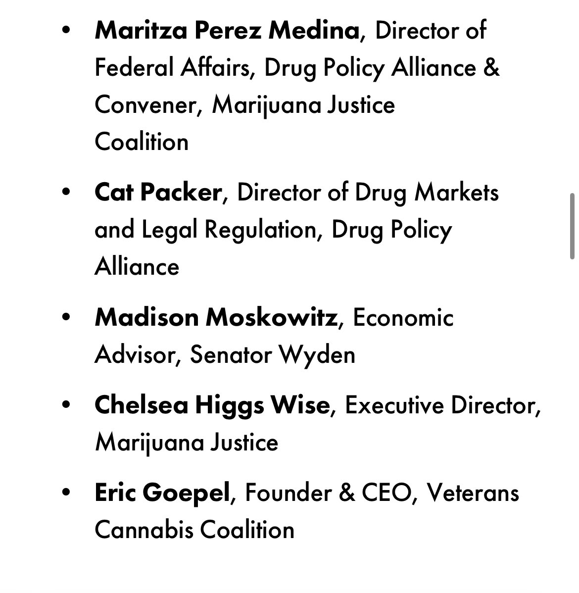 Thrilled to be speaking at the @NatlCannaFest National Cannabis Festival tomorrow about federal marijuana reform, w @MariPerMed @cat_packer @ChelseaWiseRVA & @EricGoepel. Panel at 3:45pm! Come check it out! #legalizeit #decrimnow