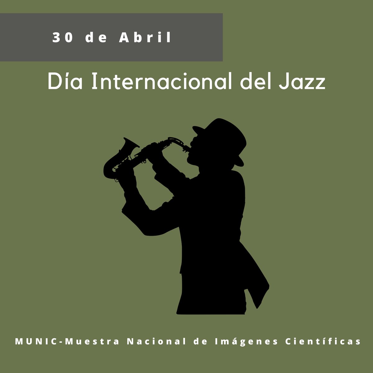 El 30 de abril es el Día Internacional del Jazz. Pretende concienciar sobre la importancia de este como herramienta educativa y de promoción de la paz, el diálogo y la cooperación entre pueblos de todo el mundo. #MUNIContigo #DivulgaciondelaCiencia #DíaInternacionaldelJazz