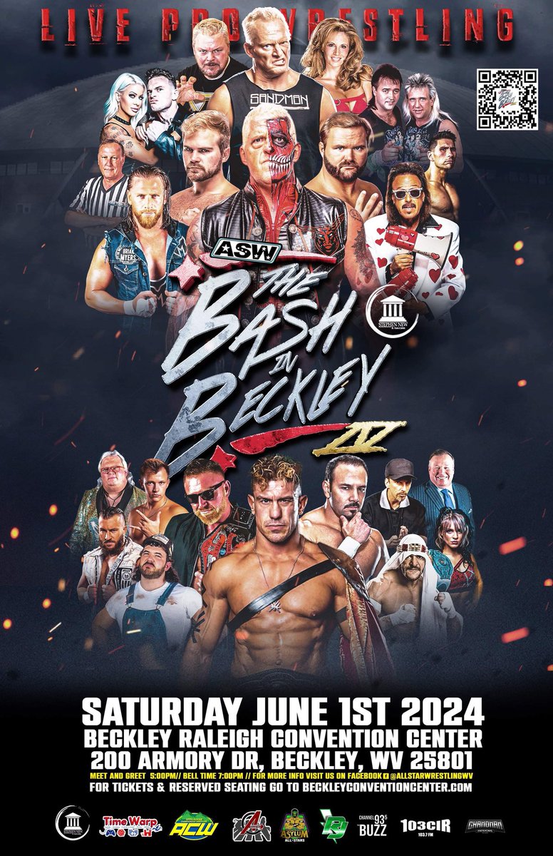 The weekend is upon us. The Bash In Beckley IV is going to be here before you know it. Sponsored by @StephenPNew & New Law, @103CIR @Channel935. Tickets available at beckleyconventioncenter.com