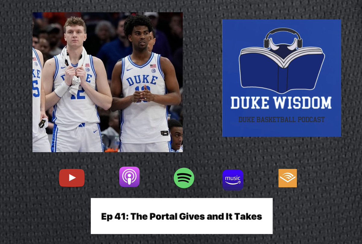 Seven guys are in the portal, including Sean Stewart. The portal has taken its fair share, now it’s time for Duke to get a return. The Duke Wisdom Podcast 👀🎧 Apple: podcasts.apple.com/us/podcast/duk… Spotify: open.spotify.com/episode/7bMbVX… YouTube: youtu.be/itPUwmXjMbA?si…