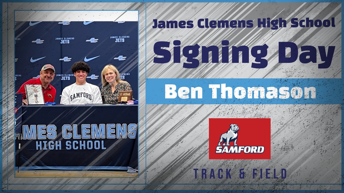 Congrats to Ben Thomason on signing with Samford University Track & Field