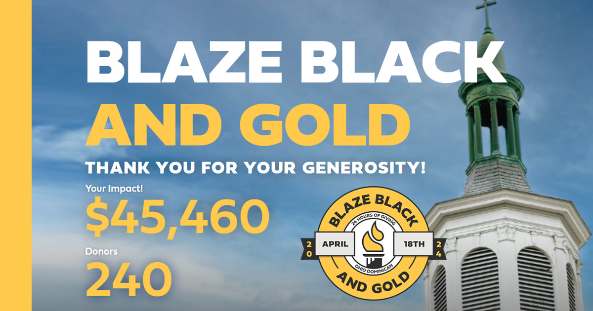 THANK YOU, ODU donors! Thanks to your inspiring generosity, we raised more than $45,000 during Blaze Black and Gold: 24 Hours of Giving — your gifts will make a world of difference for our students, and show that when we blaze together, the possibilities are endless!