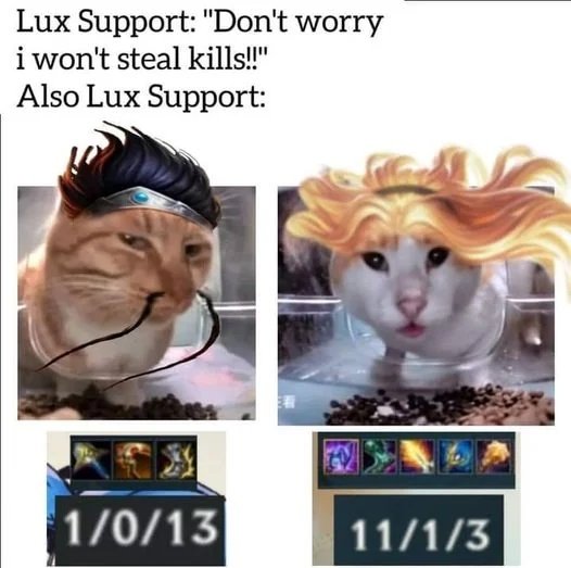 Casual Lux supp 
#LeagueOfLegends