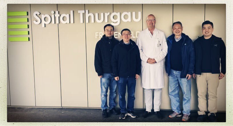 What a great meeting yesterday at @CEC_URO #SpitalThurgauAG. Honored to have hosted equipe of Prof. Chunxiao Liu our center. 2008 I saw him performing #EEP #enucleoresetion at @Endo_Society #WCE2008 in Shanghai. #Anatomically. Honored by the visit #nothavingalaserisnoexcuse #AEEP