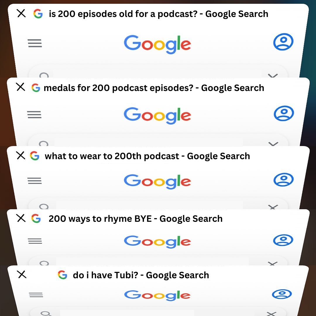 Just prepping for our TWO HUNDREDTH EPISODE over here 😱 Who's getting excited?!