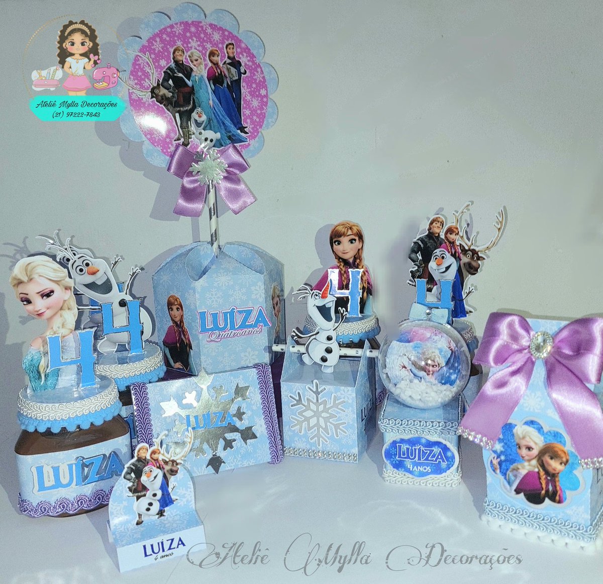 Livre estou, livre estou....☃️❄️🥰

Personalizados Frozen luxo feito especialmente
 para a Princesa Luíza 🎁🎉

Obrigada mamãe Layssa preferência 💞
volte sempre 😍

📍Vanha fazer sua encomenda no WhatsApp wa.me/message/MX655G…