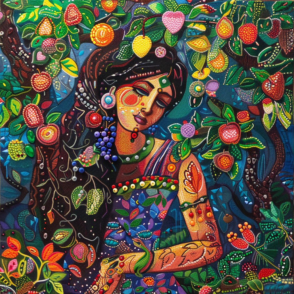 To all my beautiful Indian women,

May your strong roots be constantly nourished with the rich love that you radiate, so that your fruit may be as sweet as you are.

Yours 2ruly. ❤️

#AfricanAIArt #AIArt #AIArtCommunity #DigitalArt #DotArt #Fruit #GardenOfEden #Indian #Mzansi