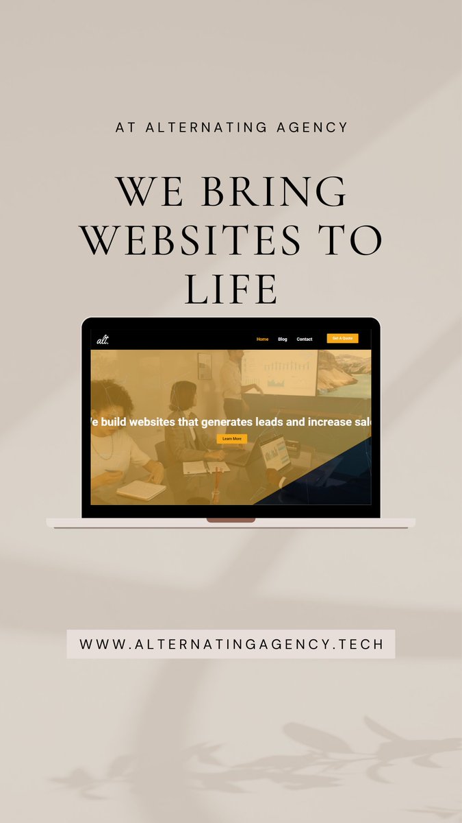 At Alternating Agency we bring websites to life

#WebDesignTips #WebsiteDesign #WebDesign #WebsiteMaintenance #WebsiteEnhancements #WebsiteSupport #WordPressWebsite #WebsiteConversion #WebsiteCarePlan #webdesigner #webdeveloper #webdevelopment