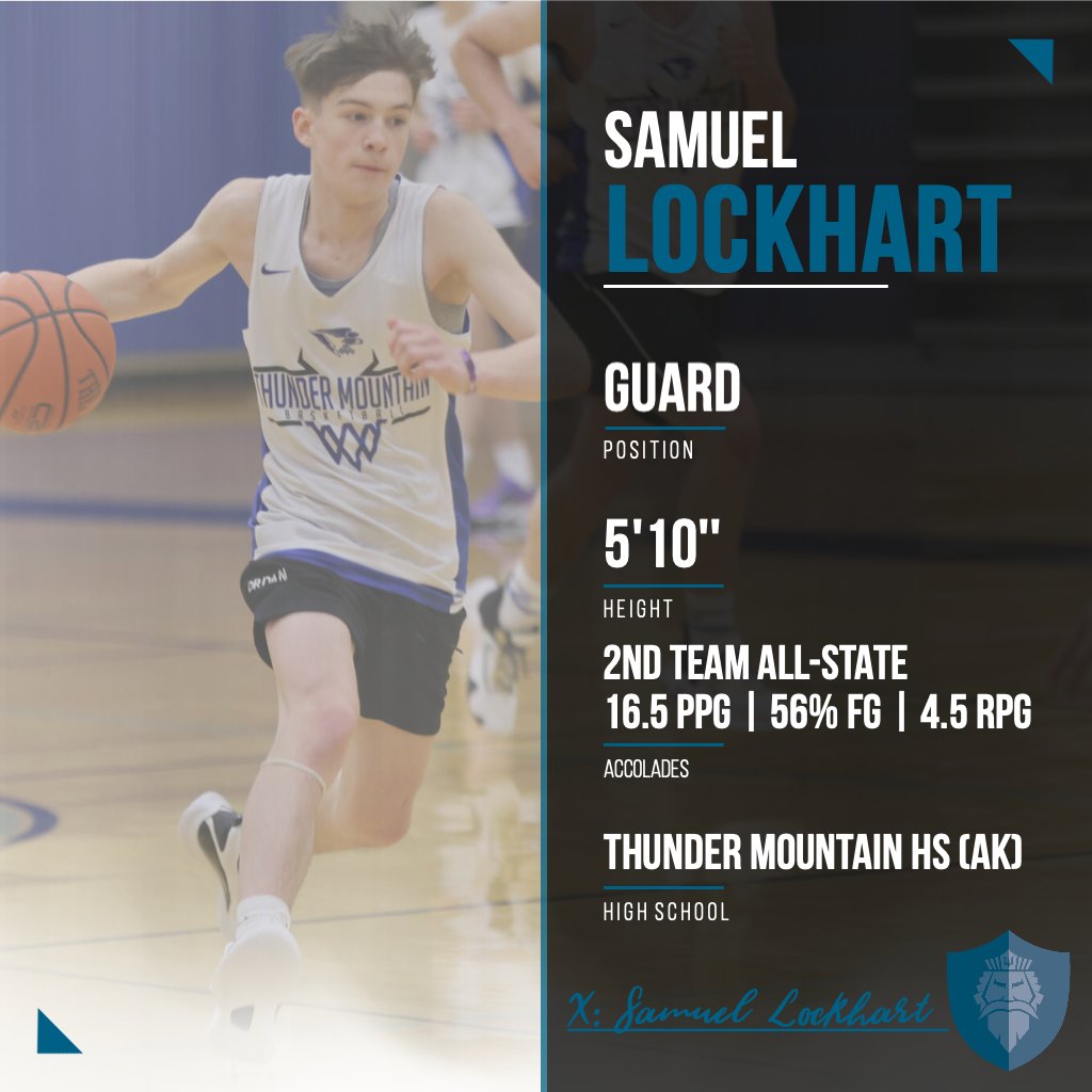 Excited to announce another signing, Samuel Lockhart! He is a lights out shooter and owns his HS's records for:

🔘Most 3's made in a game (9)
🔘Most 3's made in a season (97)
🔘Most 3's made in a career (250)

He also gets it done in the classroom! Welcome to the family, Samuel!