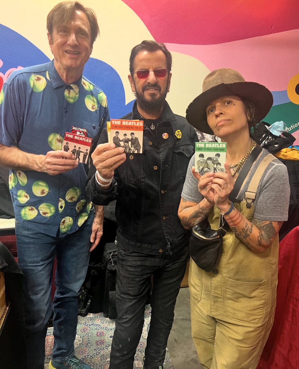 It was an honor to show off the 1964 Beatles 3-Inch Turntable to @ringostarrmusic  and @RealLindaPerry yesterday at @amoebamusic!

We can’t wait to share it with you this Saturday @recordstoreday.