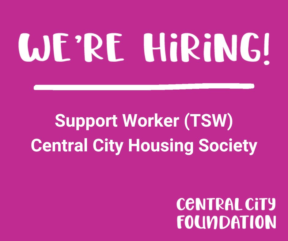 We’re hiring a full-time tenant support worker. Central City Housing Society operates 2 SRO buildings in the downtown eastside (Abbott Mansion &amp; Cosmopolitan Hotel) with a combined capacity of 112 units and is looking for a full-time tenant support worker.
centralcityfoundation.ca/position-suppo…