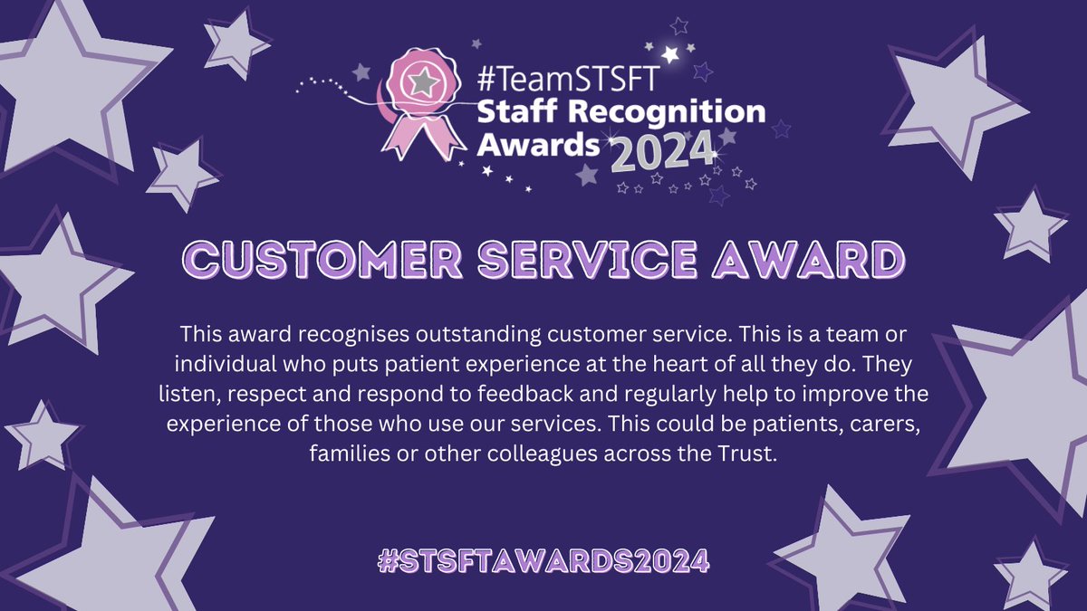 Our next award is our Customer Service Award, Sponsored by @Spark_TSL. #TeamSTSFT