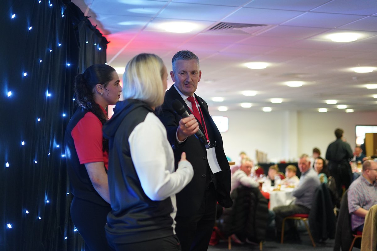 🗣️ @Jodie_cunny and Beri Salihi talked in the lounges prior to this evenings @Saints1890 game at the @twstadium! #COYS