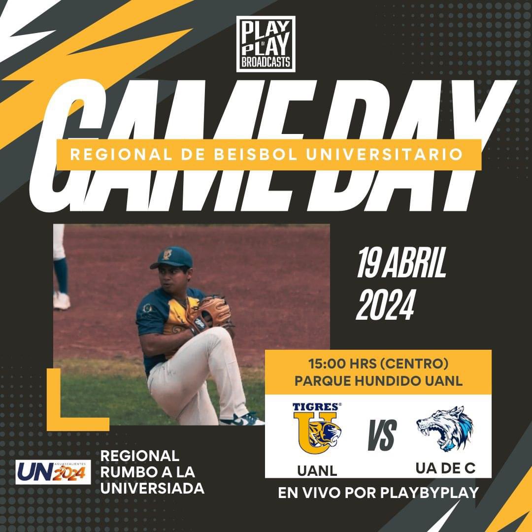 Con record de 2 ganados sin conocer la derrota Tigres UANL enfrenta a Lobos de la UA de C en el último juego del regional rumbo a la clasificación a Universiada Aguascalientes 2024. ¡No te lo pierdas hoy en vivo por #PlayByPlay !

En vivo aquí youtube.com/live/c6guheOOJ…