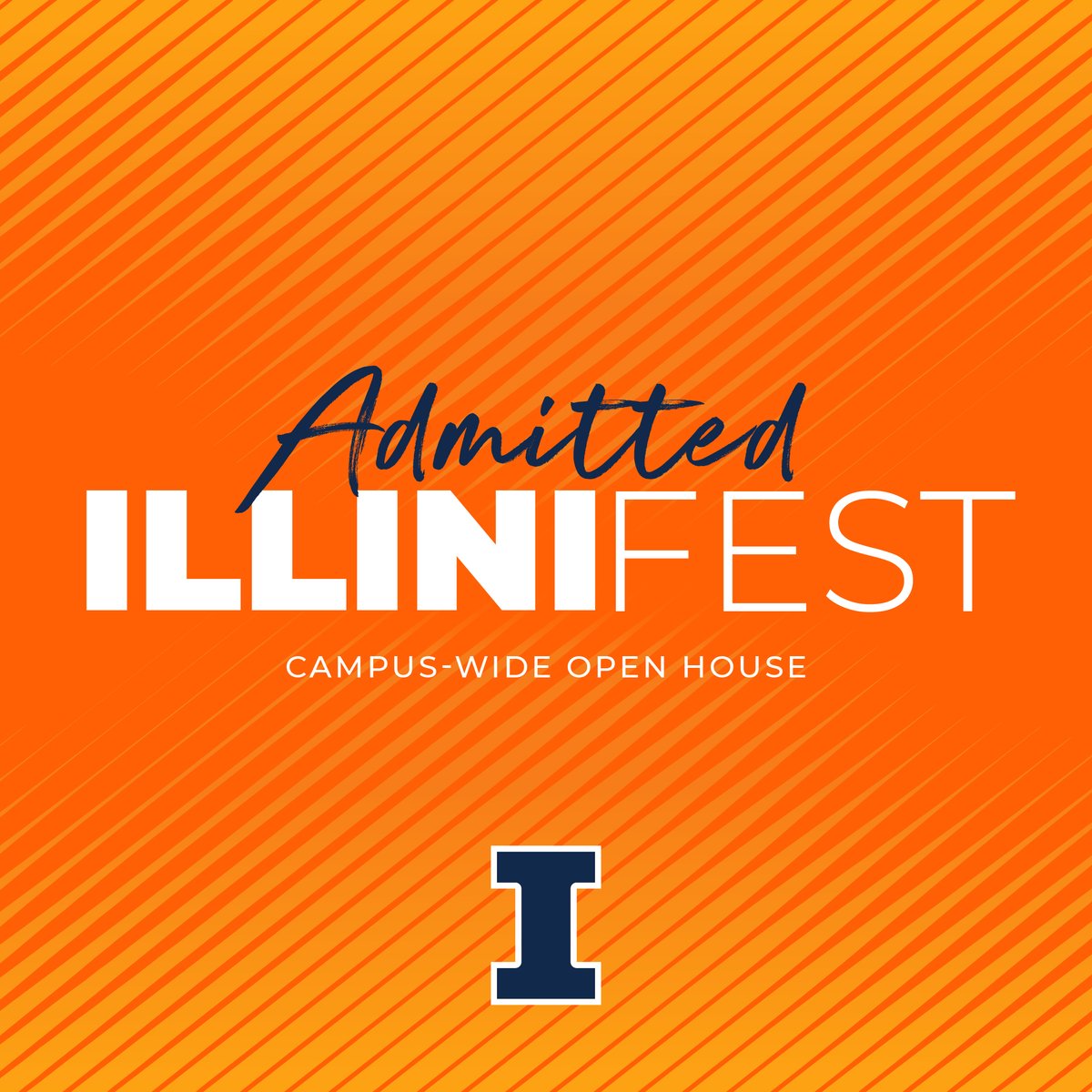 Can't wait to see so many admitted Illini tomorrow! Connect with current students, alumni, and staff to learn more about why Education at Illinois is the perfect fit for you. 🔸ILL🔹