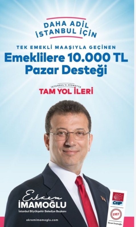 Ekrem İmamoğlu; Verdiğin sözü tut Emekliye 10 bin tl pazar parası desteğini Ödedin mi? Yoksa verdiğin sözü yine hatırlamıyor musun? Dersim Belediyesi Kayyum Süleyman Soylu #KonuşSenNerelisin #MuhasebeYangınYeri