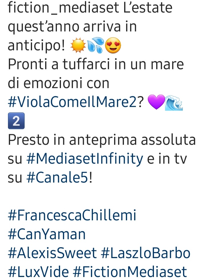 Reposted @fictionmediaset 
@LuxVide 
@MedInfinityIT 
#CanYaman
#FrancescaChillemi 
#ViolaComeIlMare2