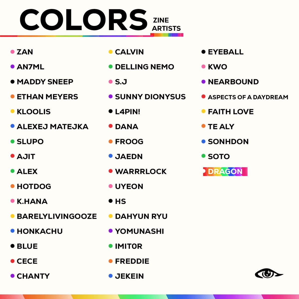 Meet the artists for Vision Fever's Colors Zine 2024!