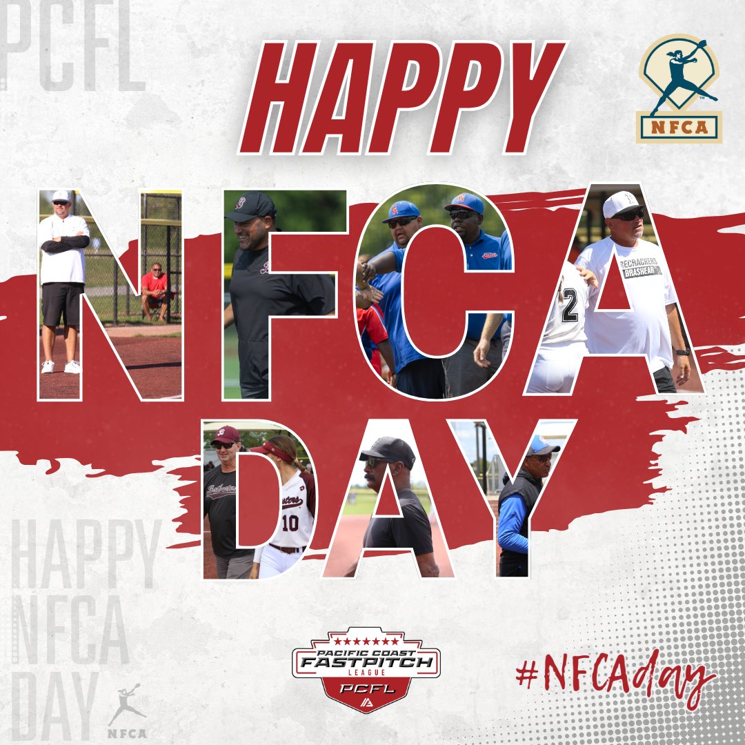 Happy NFCA Day! 🎉 🥎 Today, we celebrate and honor softball coaches of all levels for their dedication, leadership, and impact on the game. Thank you, Coaches! @NFCAorg #NFCADay #PCFL #PCFLCoaches #TheAllianceFastpitch #TravelSoftball #EmpowerHerGame