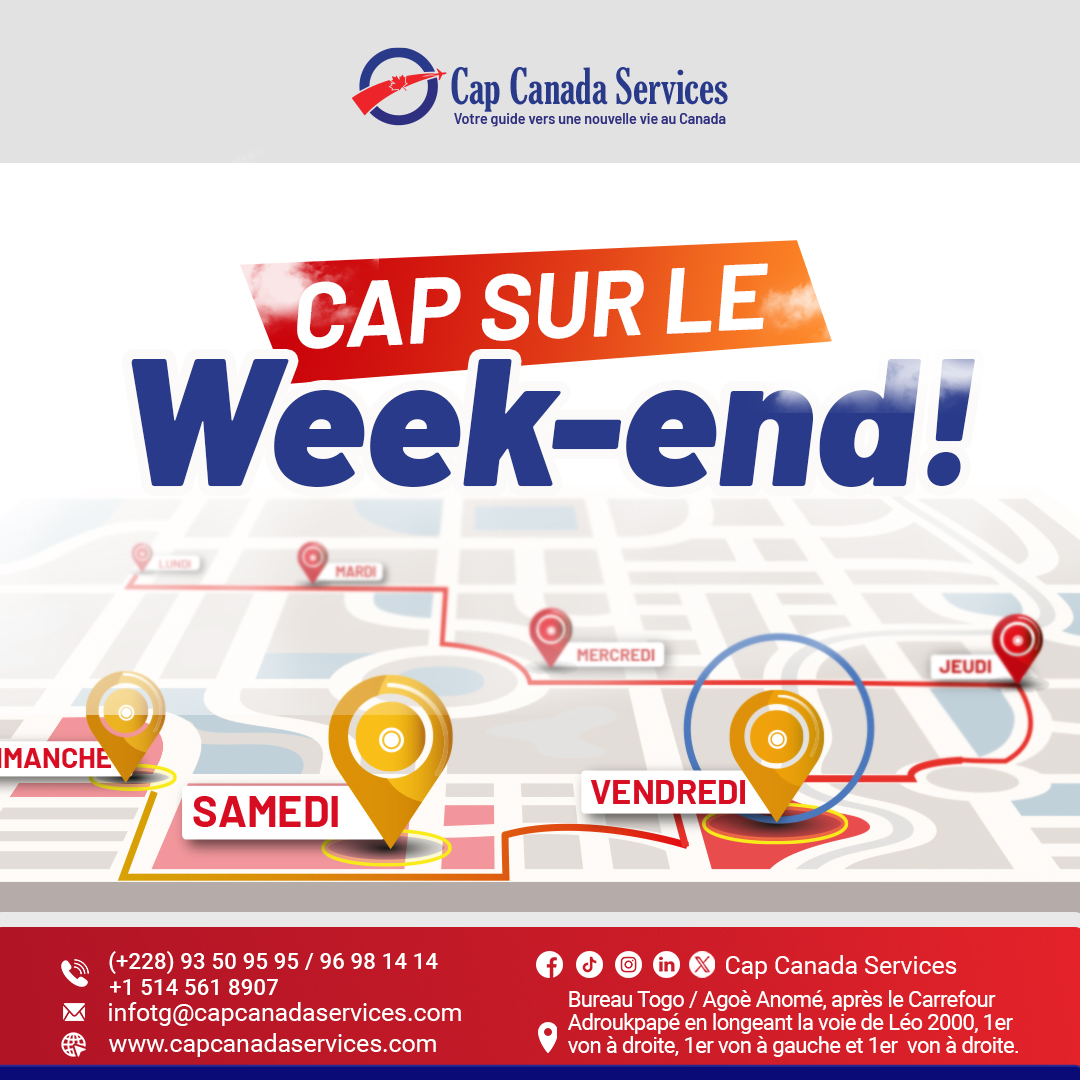 CapCanadaTogo's tweet photo. le cap sur le week-end est lancé!!! https://t.co/cMoMT4l7y7