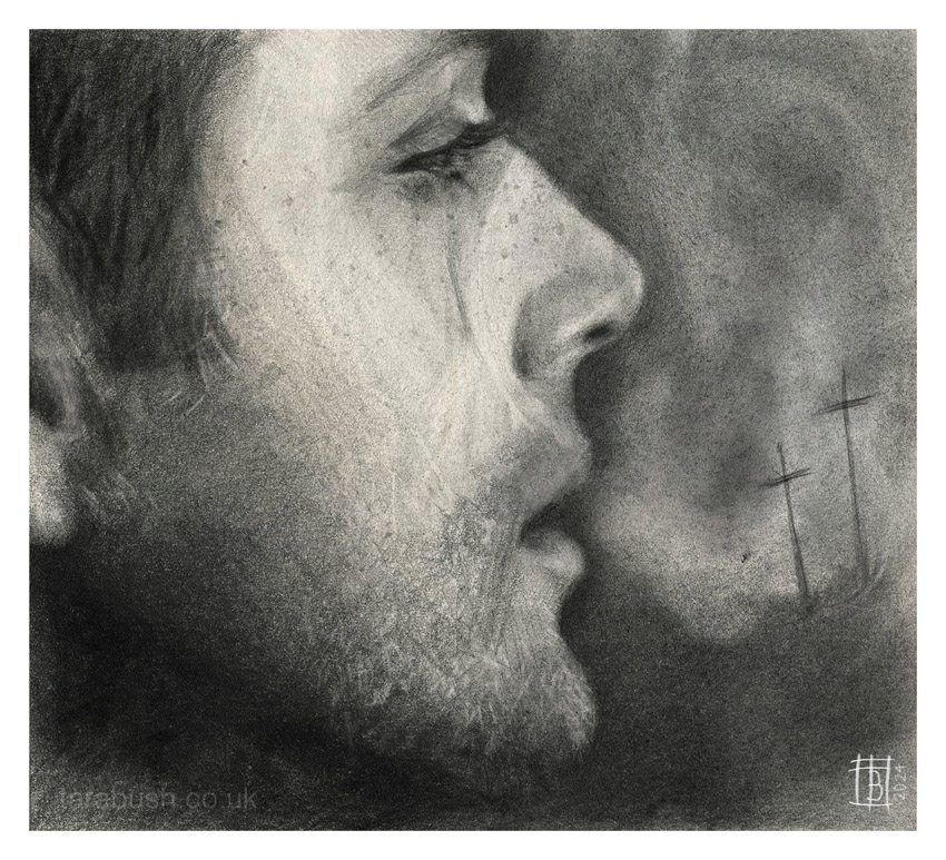 “Spent a long time waiting to die.” Amended artwork of Dean Winchester, now with freckles... quote ref; At Ease, Komodobits. #spnfanart #91w