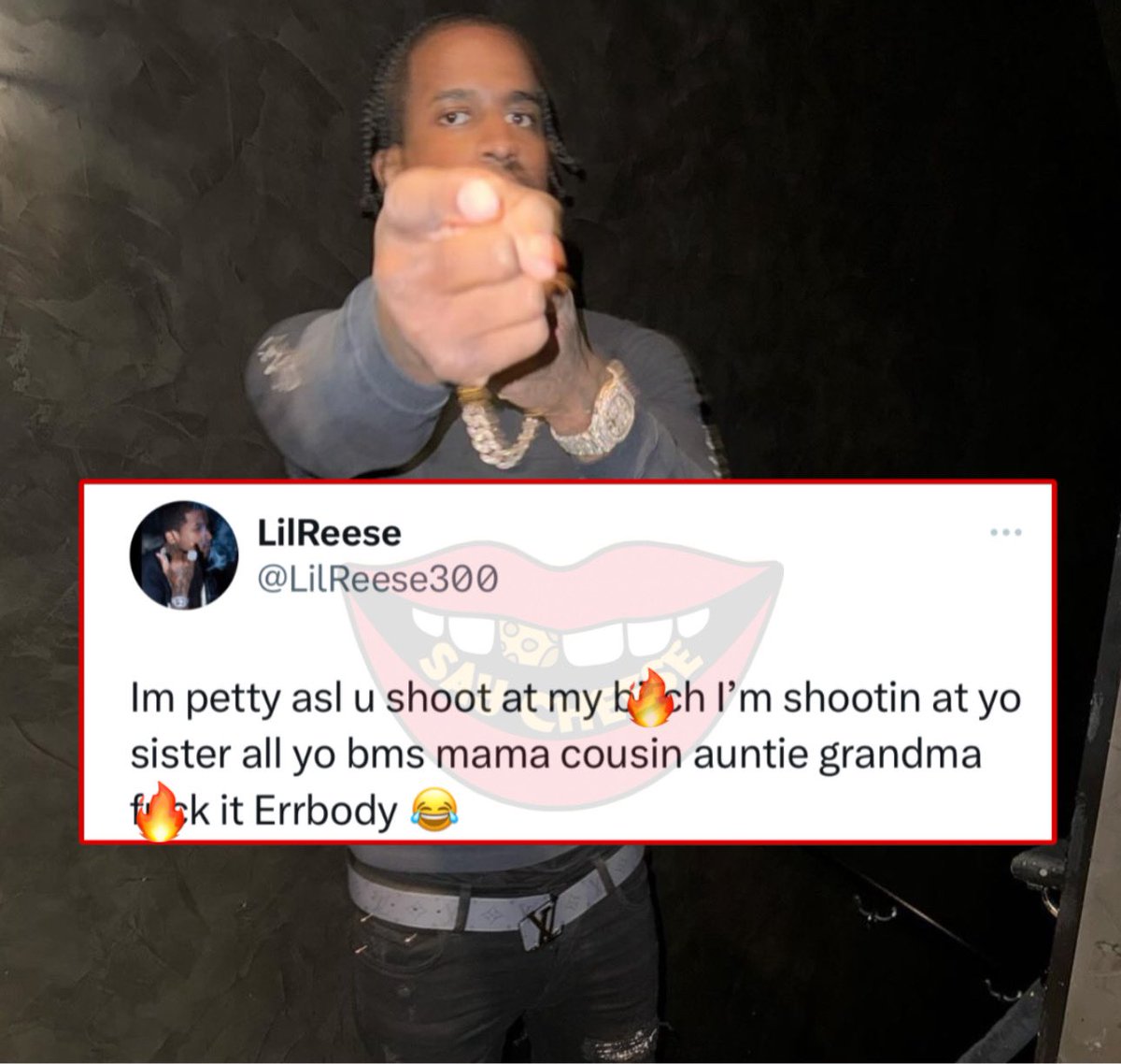 SaycheeseDGTL's tweet photo. Lil Reese explains how petty he is https://t.co/MgH9D4BEeR