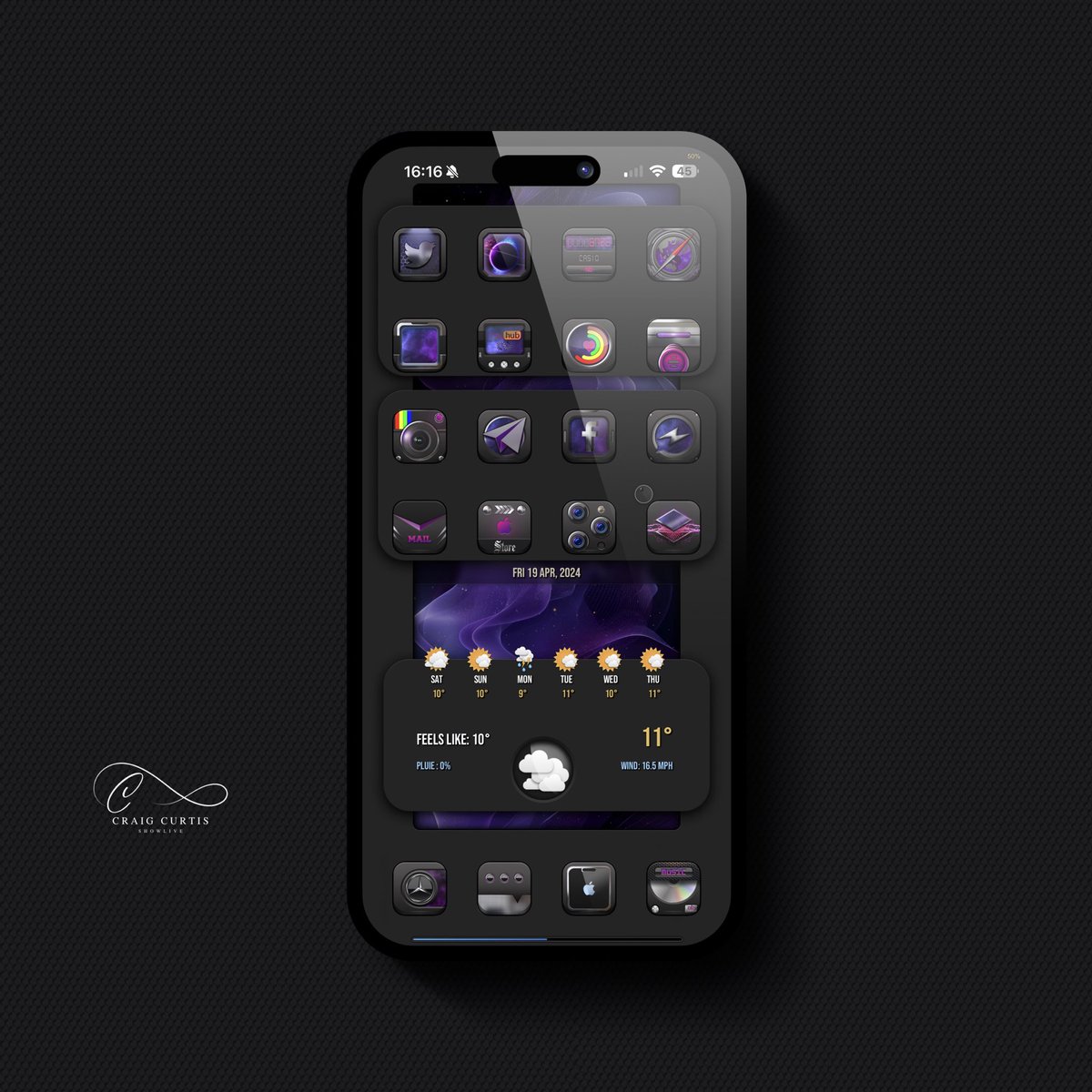 Evening 😀

#Yoorweather <a href="/JCRocky5/">JCRocky5</a> 🤩

Icons <a href="/_NamBeto_/">🄽🄰🄼🄱🄴🅃🄾</a> 
Wall &amp; Template <a href="/SeanKly/">Sean Kelly</a> 
Widget &amp; Layer <a href="/TeboulDavid1/">Smart Wallpaper Art</a> 

#ios17 #nojailbreak #M♥️