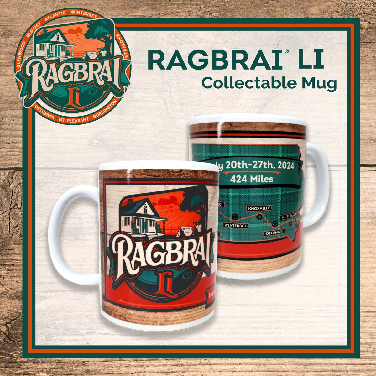 Sip your coffee in style with the 2024 RAGBRAI Mug! NEW to our web store! ☕ ve-cycling.myshopify.com/collections/ra…