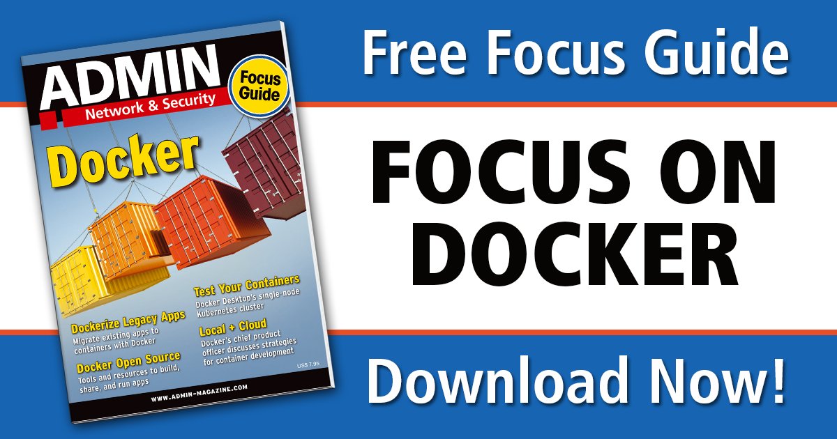 Learn more about @Docker’s toolset for container development in our free focus guide available for a limited time. Download your copy today! mailchi.mp/admin-magazine… #containers #Kubernetes #SoftwareDevelopment #OpenSource #tools #application #FOSS #security