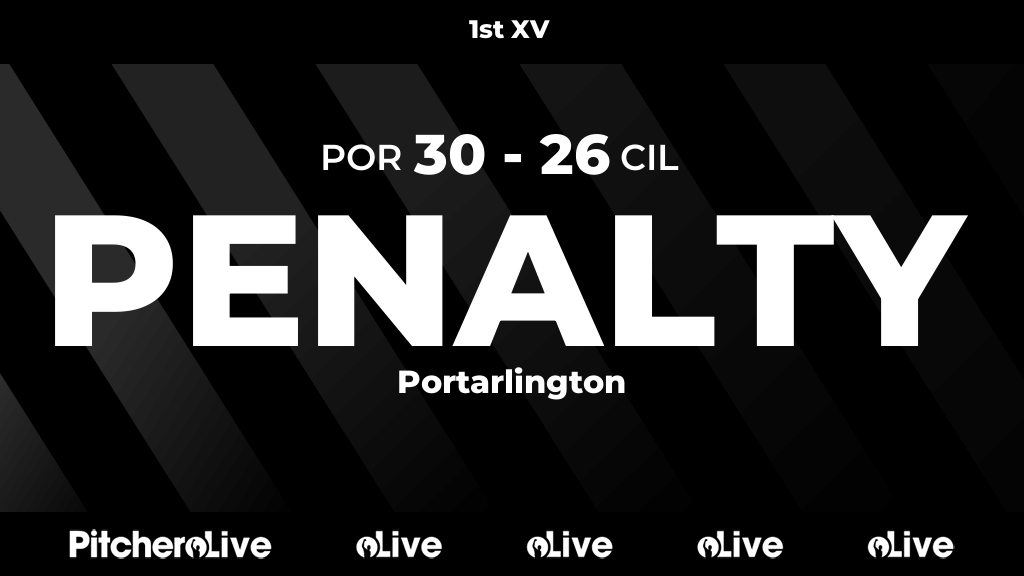 45': Penalty kicked for Portarlington #PORCIL #Pitchero pitchero.com/clubs/cilldara…