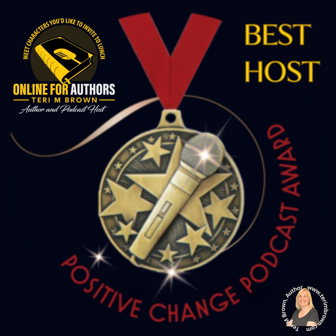 #TootYourOwnHorn Tuesday

So excited that I received the Positive Change #Podcast Award for Best Host as host of @onlineforauthor   

#terimbrownauthor
#sunflowersbeneaththesnow
#historicalfiction
#anenemylikeme
#awardwinningauthor
#daughtersofgreenmountaingap
#characterdriven
