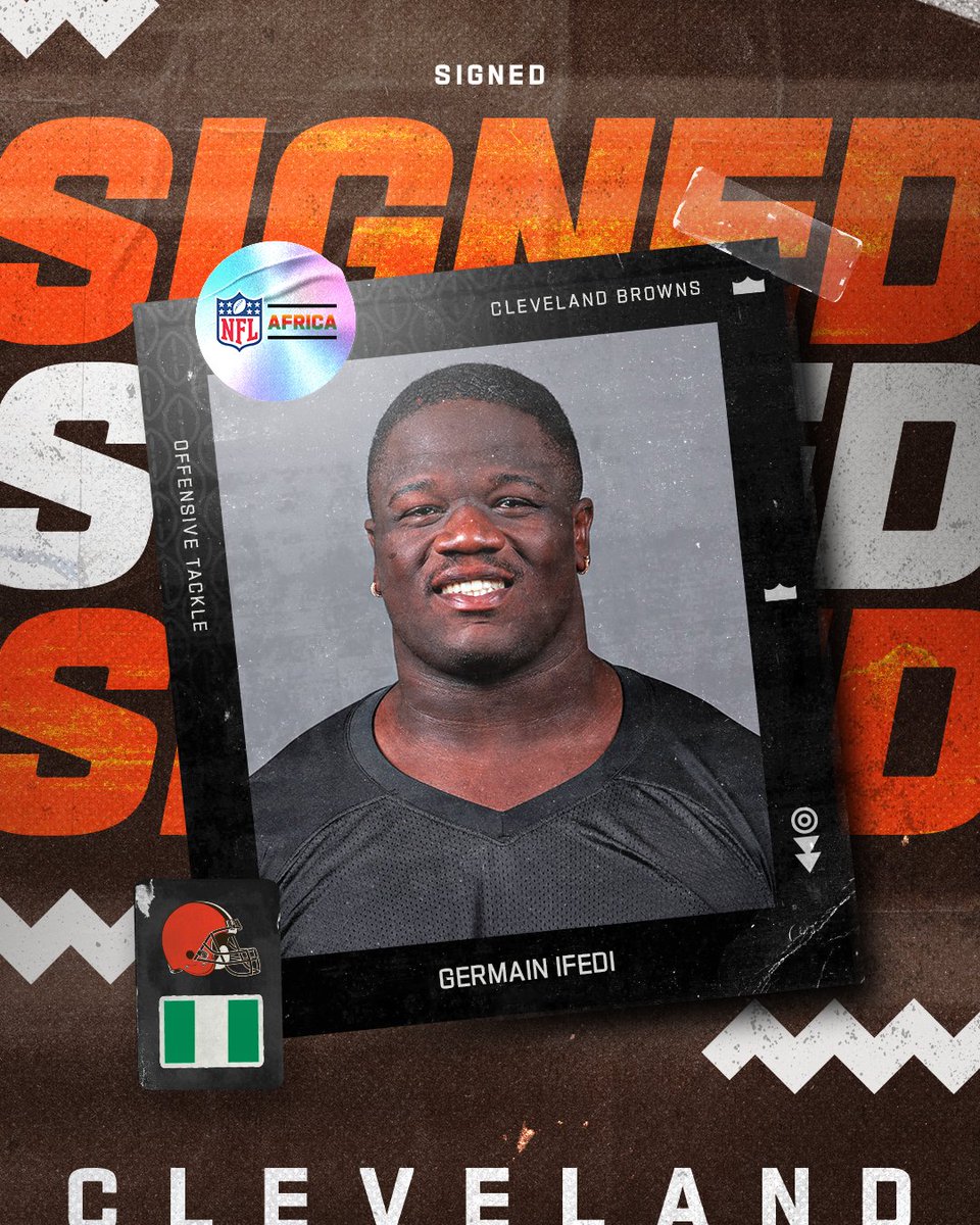 Free agent OL @GermainX1🇳🇬 has signed with the @Browns!