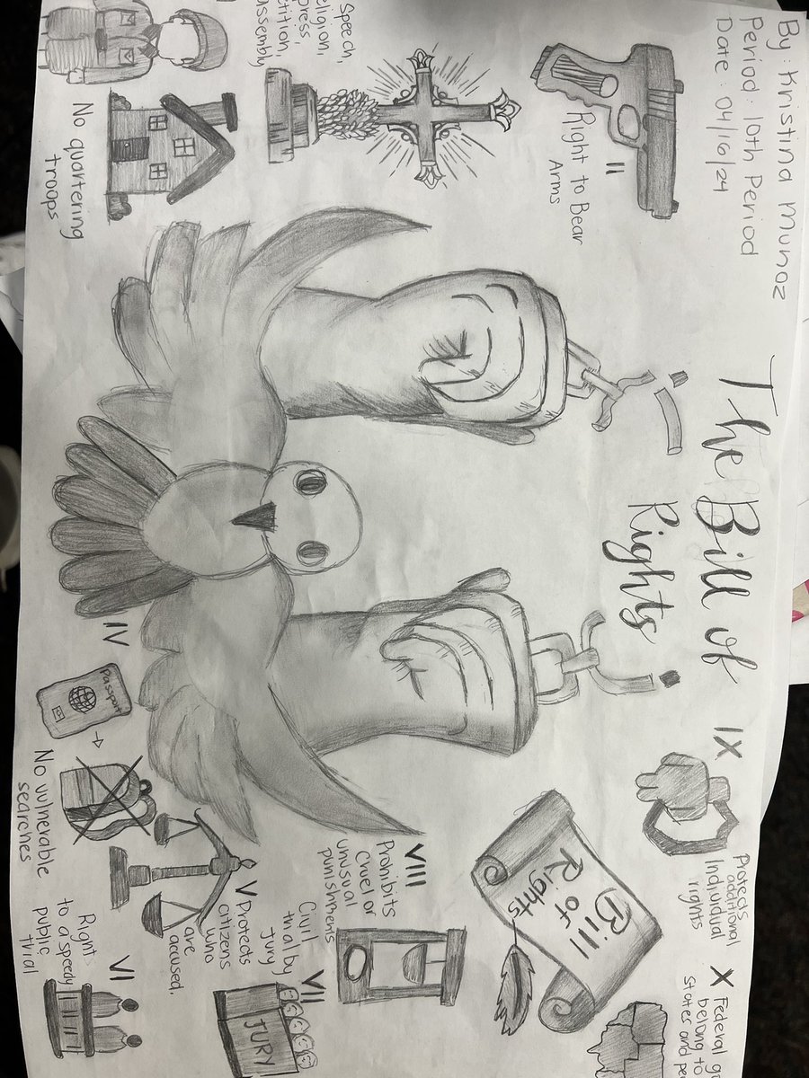 CoachMaxie979's tweet photo. Students were tasked with illustrating a topic from one or the eras they have tested over this year. #ReformEra #ReconstructionEra #ConstitutionEra @BaileyMSBucs @JSelmon33 @DrVEmholtz https://t.co/jwul7w1otb